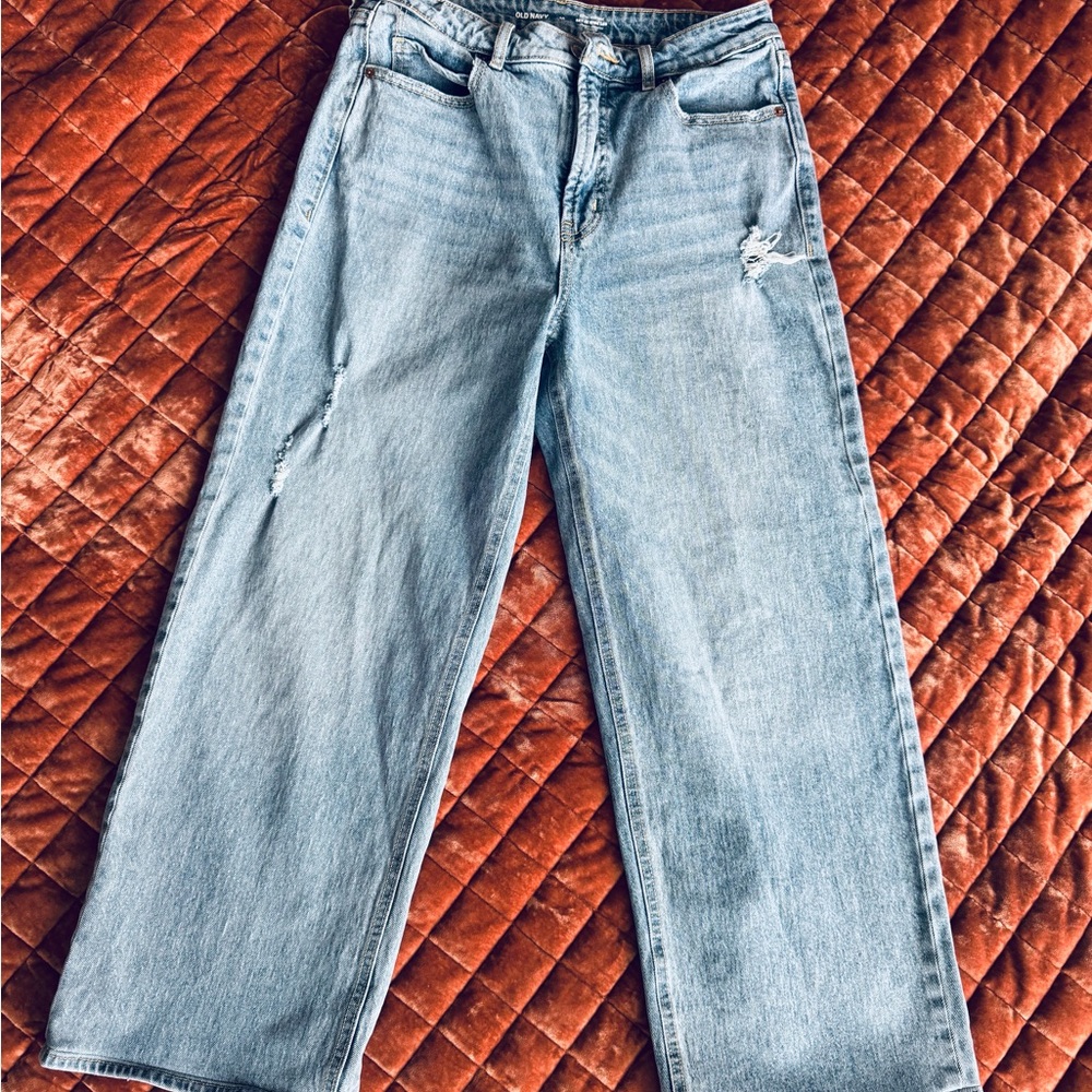Old Navy Sky-Hi Wide Leg Jeans